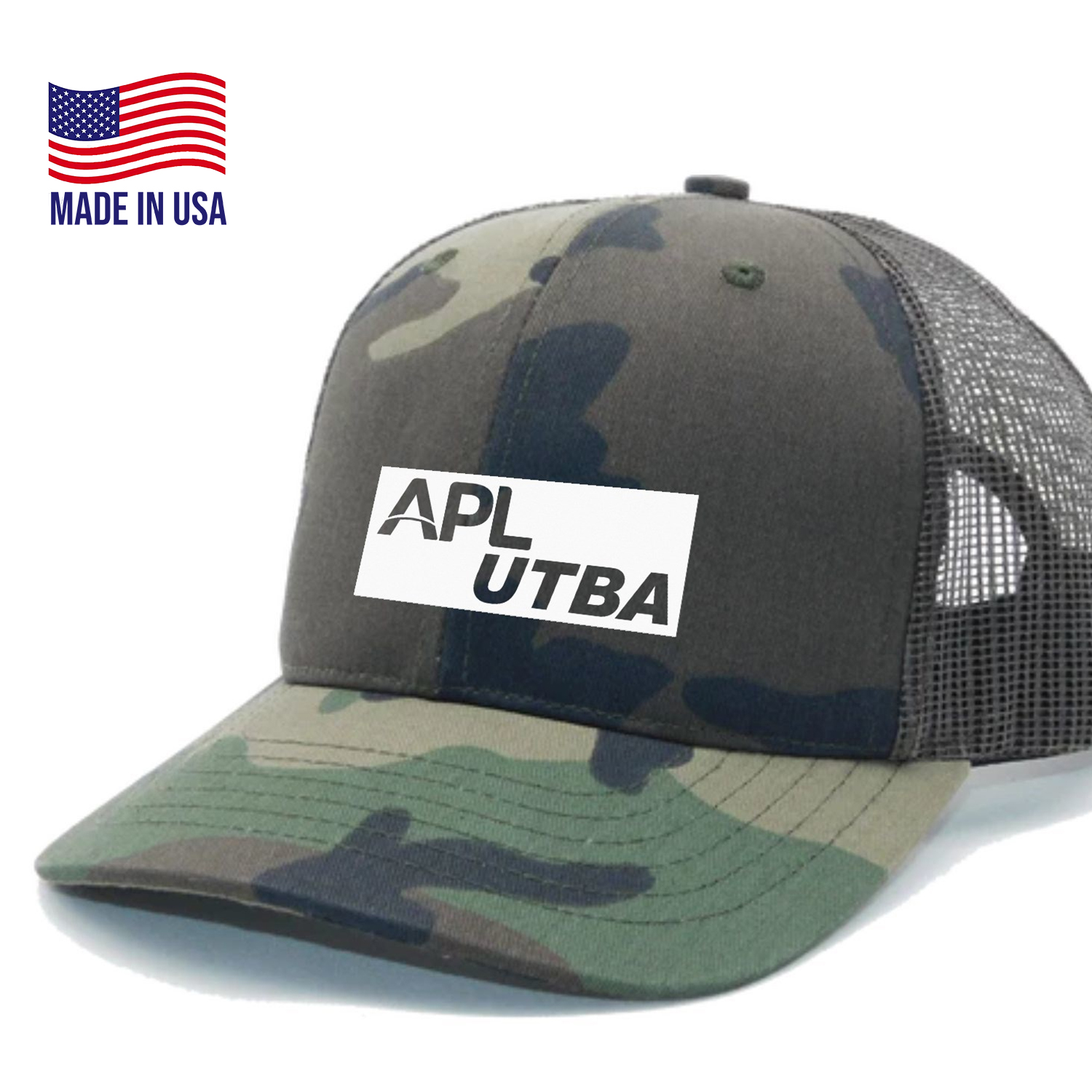 True American Made 6-Panel Camo Contrasting Mesh Tucker Cap 2