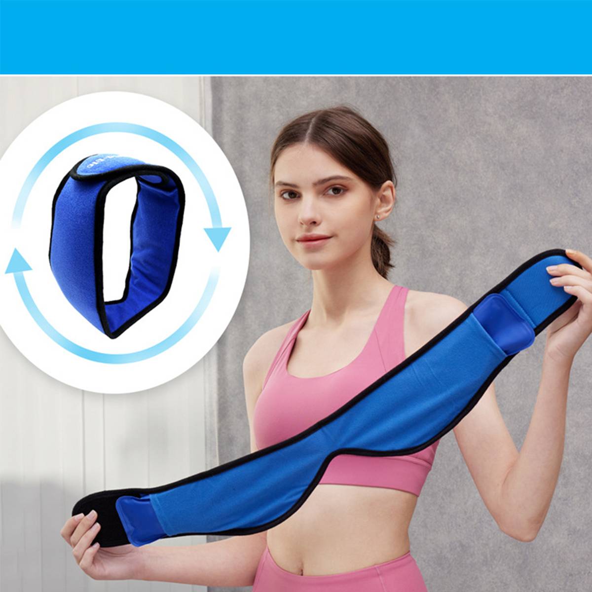Ice Pack Adjustable Headband 5