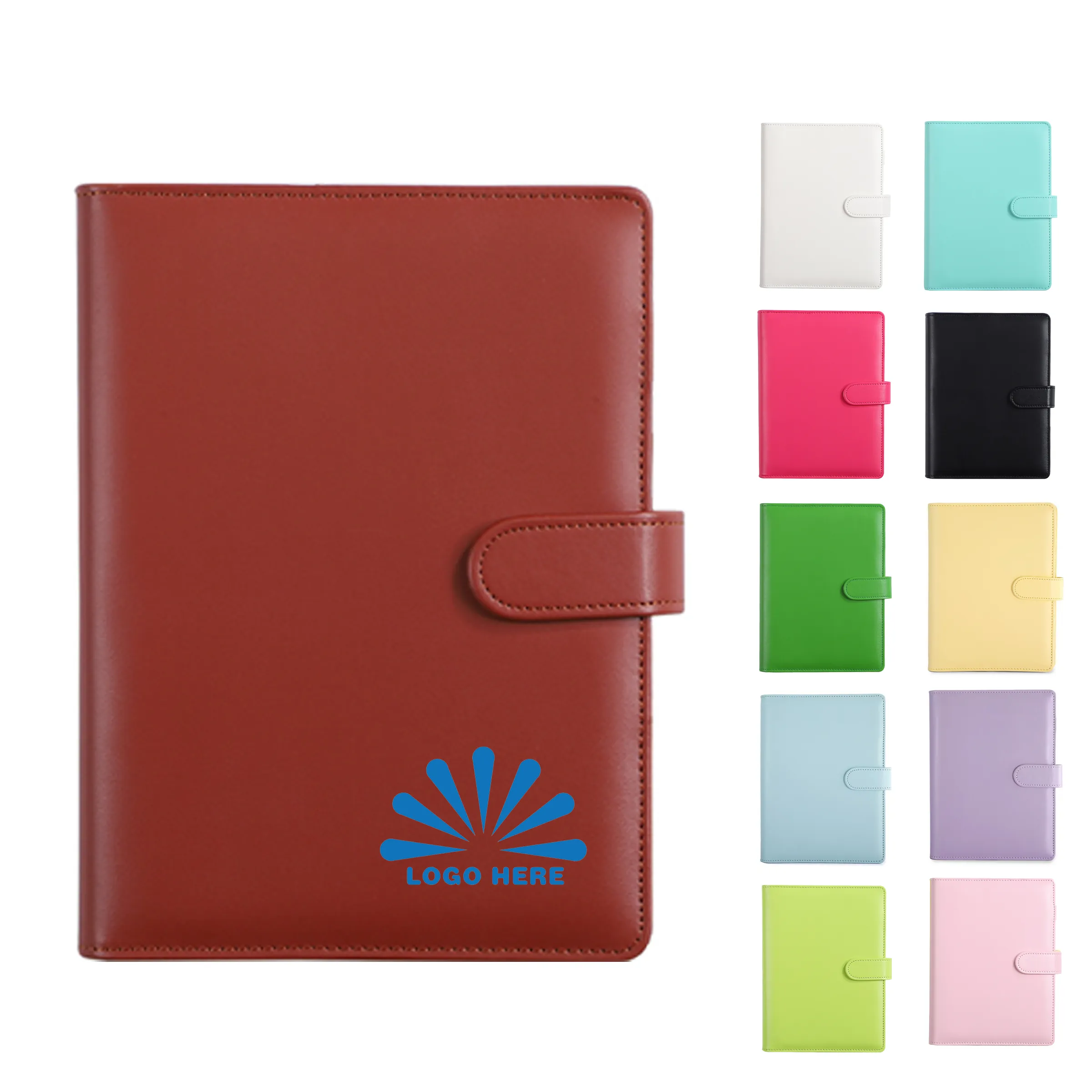 A5/A6/A7 PU Leather Notebook With Magnetic Buckle Closure