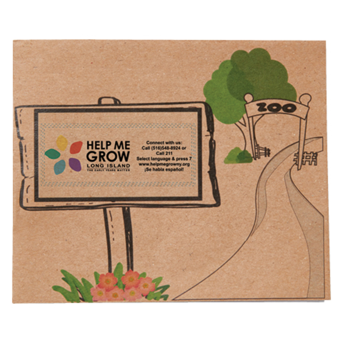 Zoo Kids Coloring Book & 6-Color Pencil Set To-Go