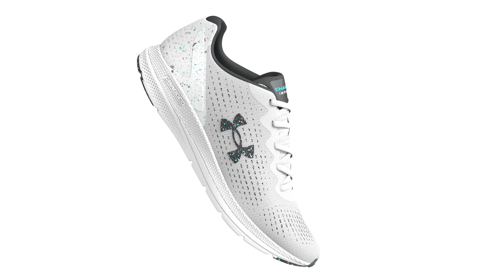 Women's UA Charged Impulse 2 Paint Splatter Running Shoes 2