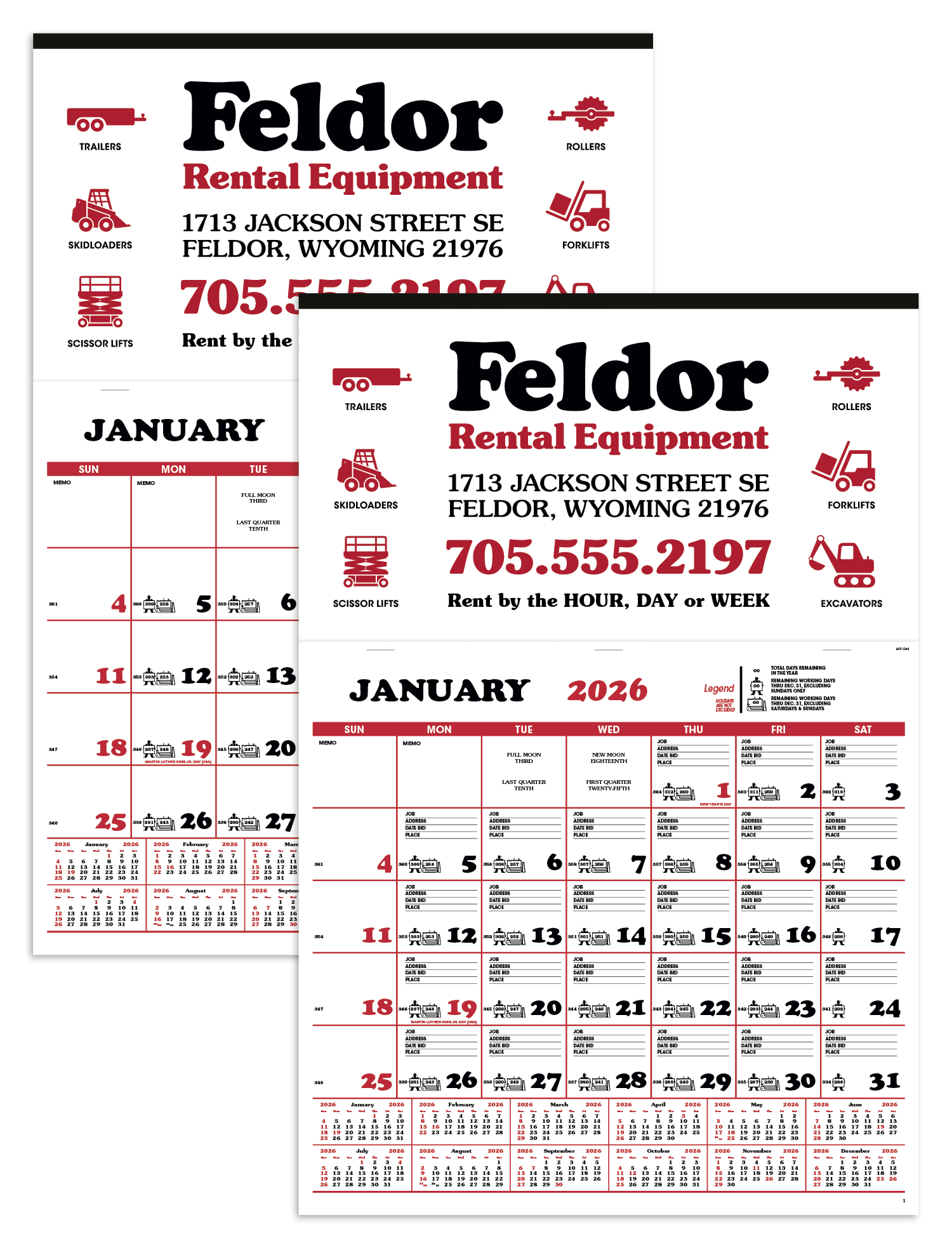 Skinner & Kennedy® Contractor's Apron Calendar 16