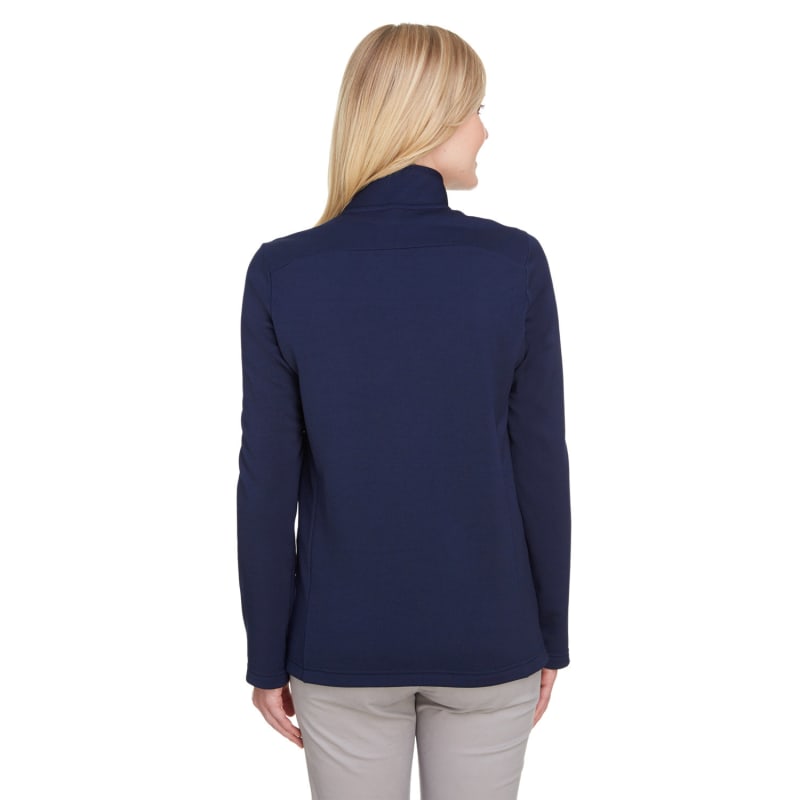 UltraClub Ladies' Coastal Pique Fleece Quarter-Zip 9