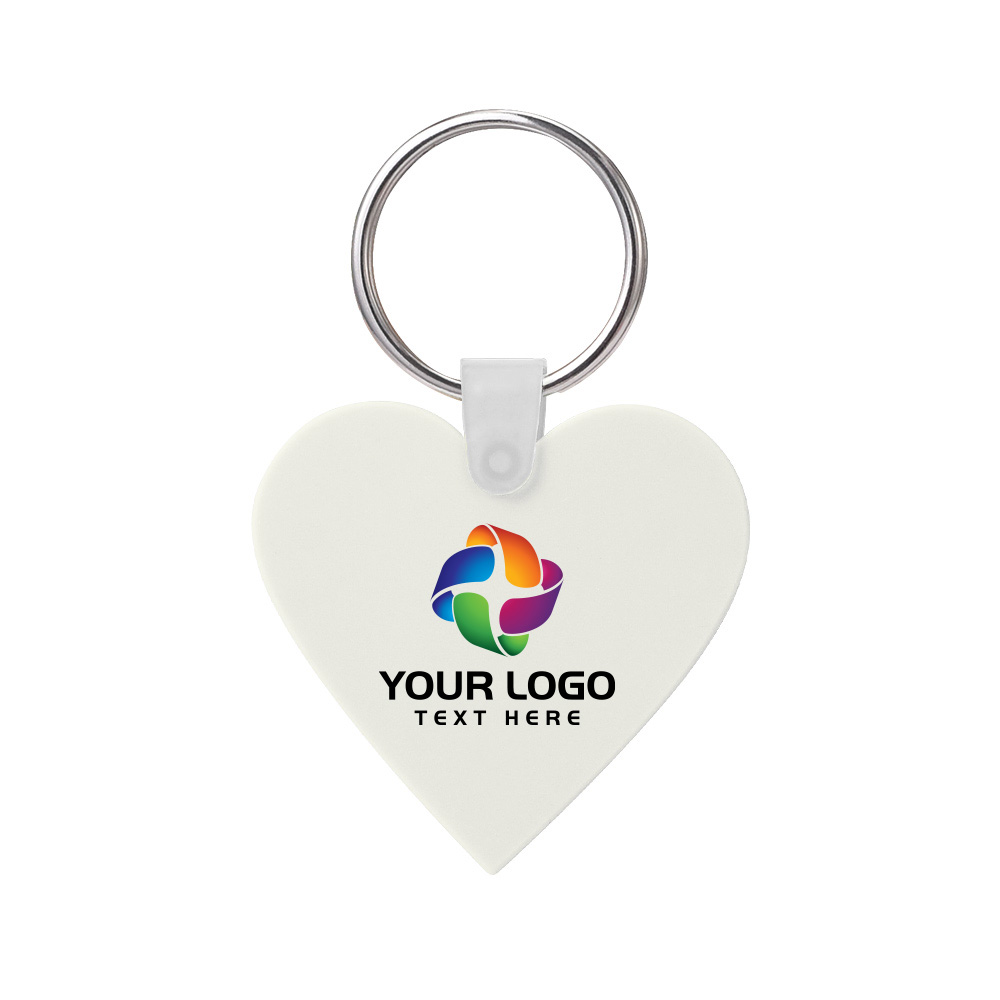 Custom Heart Shaped Silicone Key Tag 28