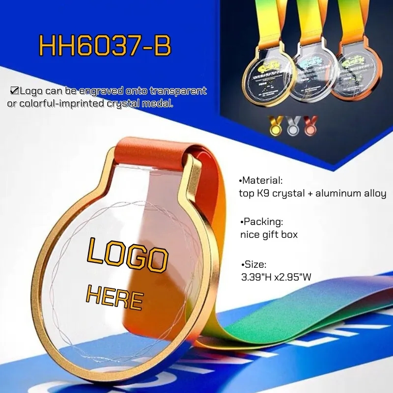 BULK Crystal Medal Sports Metal Awards 9