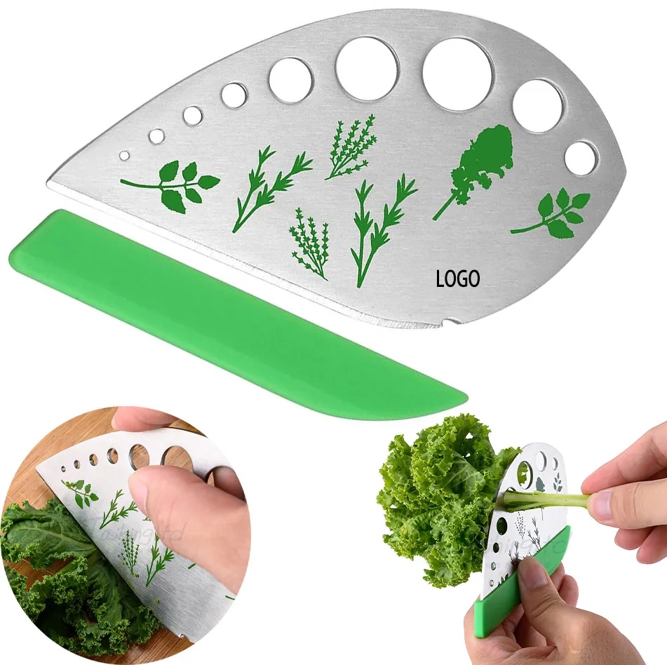 Compact Herb Cutter Stripper with PP Cover for Thyme Collard Greens Easy Clean Kitchen Gadget 5