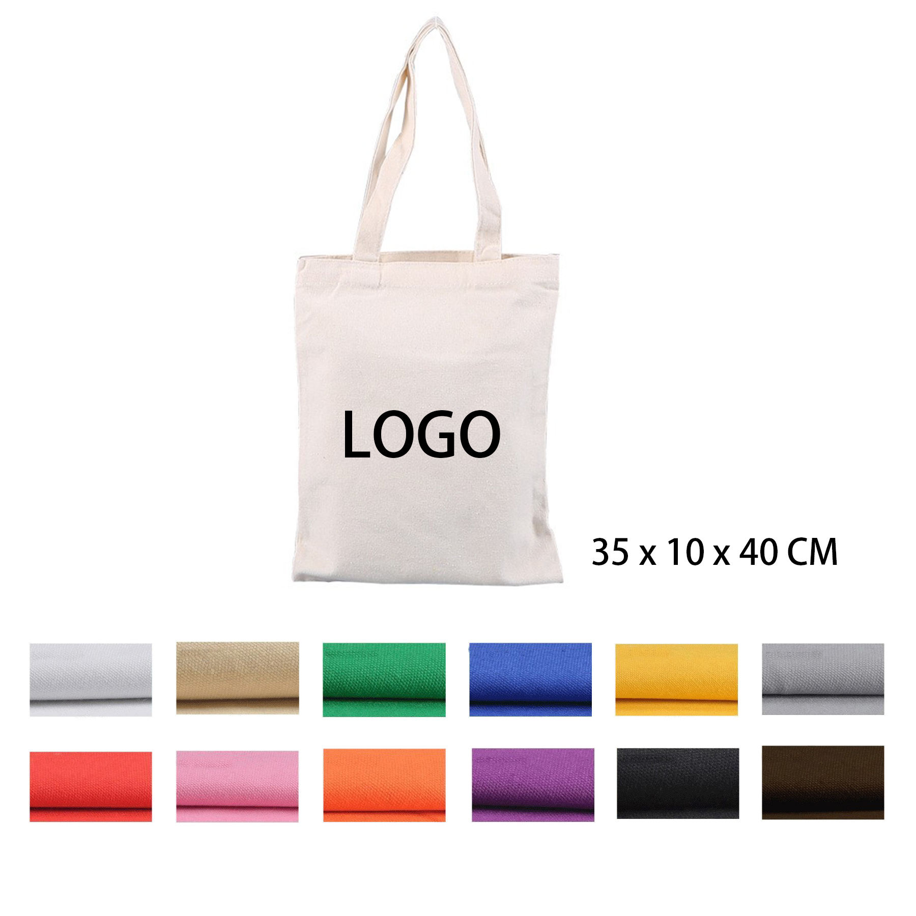 Canvas Tote Bag, custom tote bag with logo imprint 1