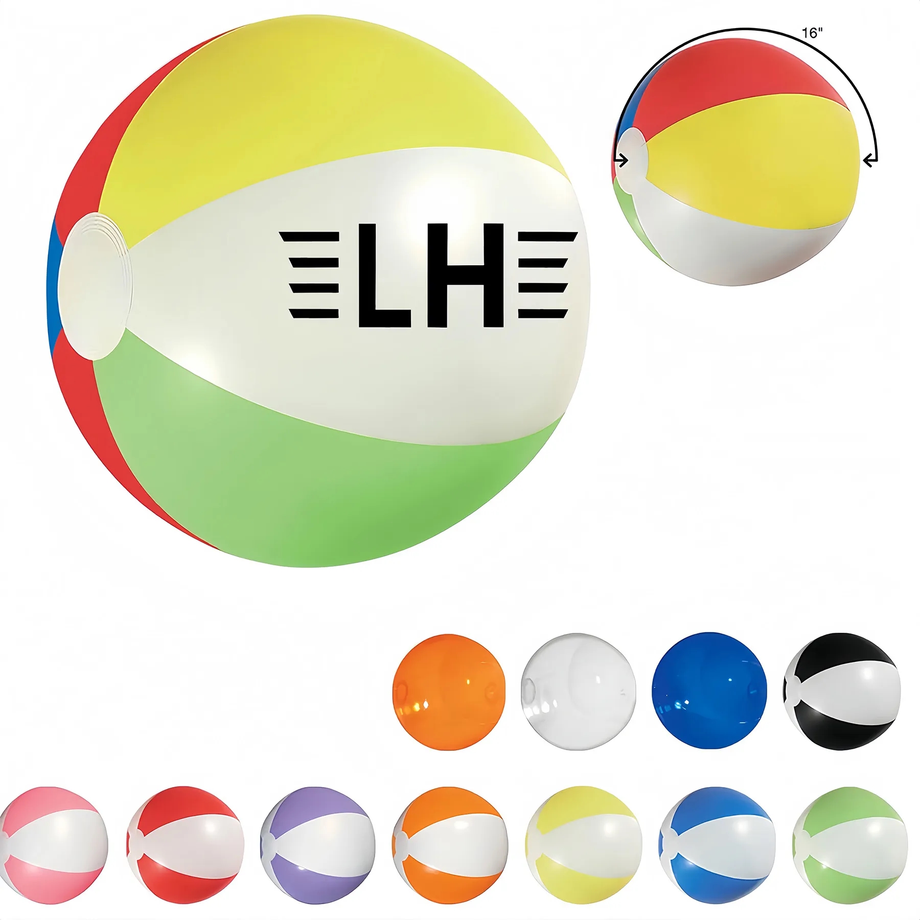 16 Inch Inflatable Beach Ball 2