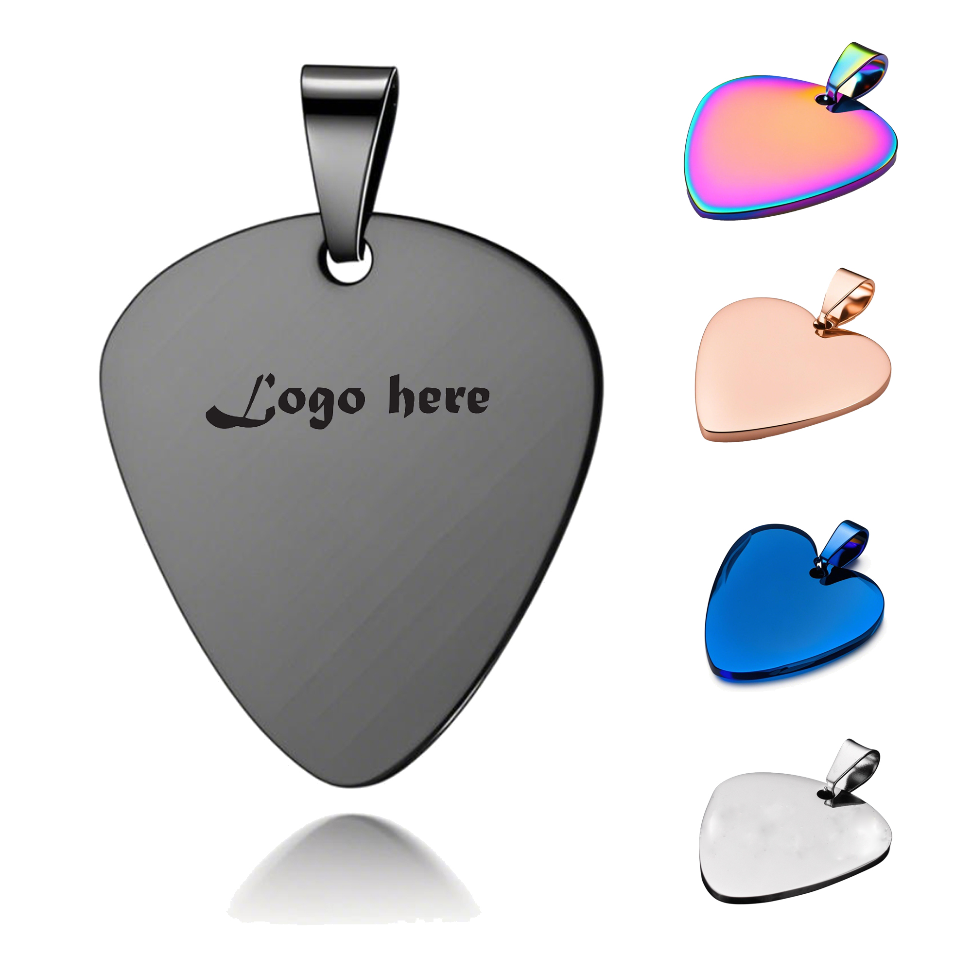 Standard Shape Stainless Steel Guitar Plectrum MOQ 50 4