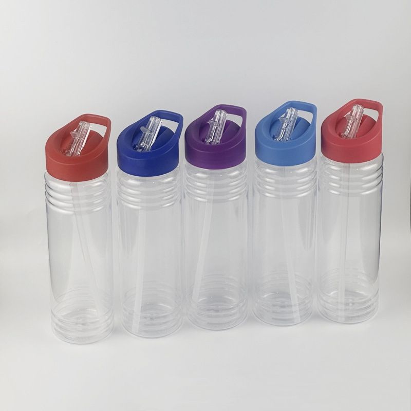 Clear Impact Halcyon Water Bottle with Flip Straw - 24 oz. 2