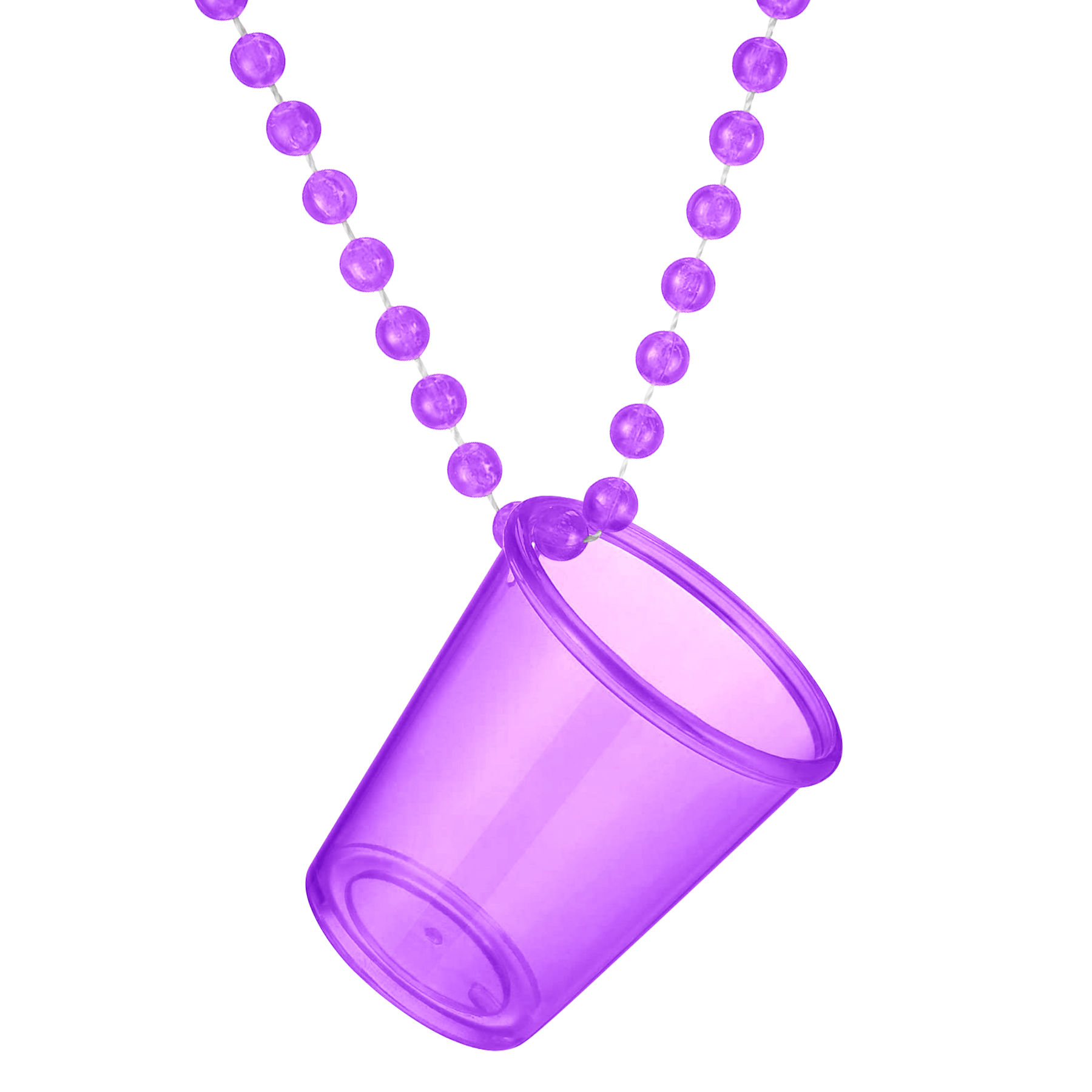 Plastic Shot Glass With Beaded Chain For Parties & Events 14