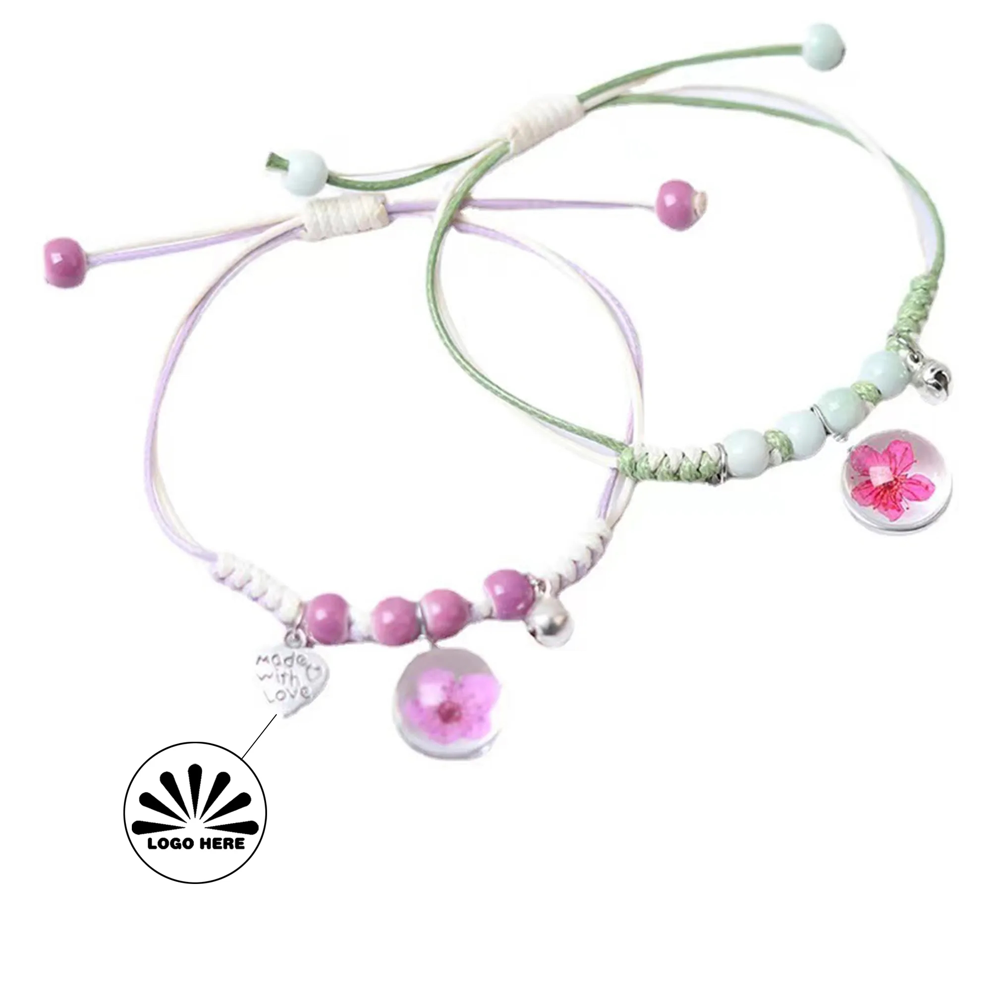 Women's Dried Flower Bracelet Can Be Customized With Logo 3