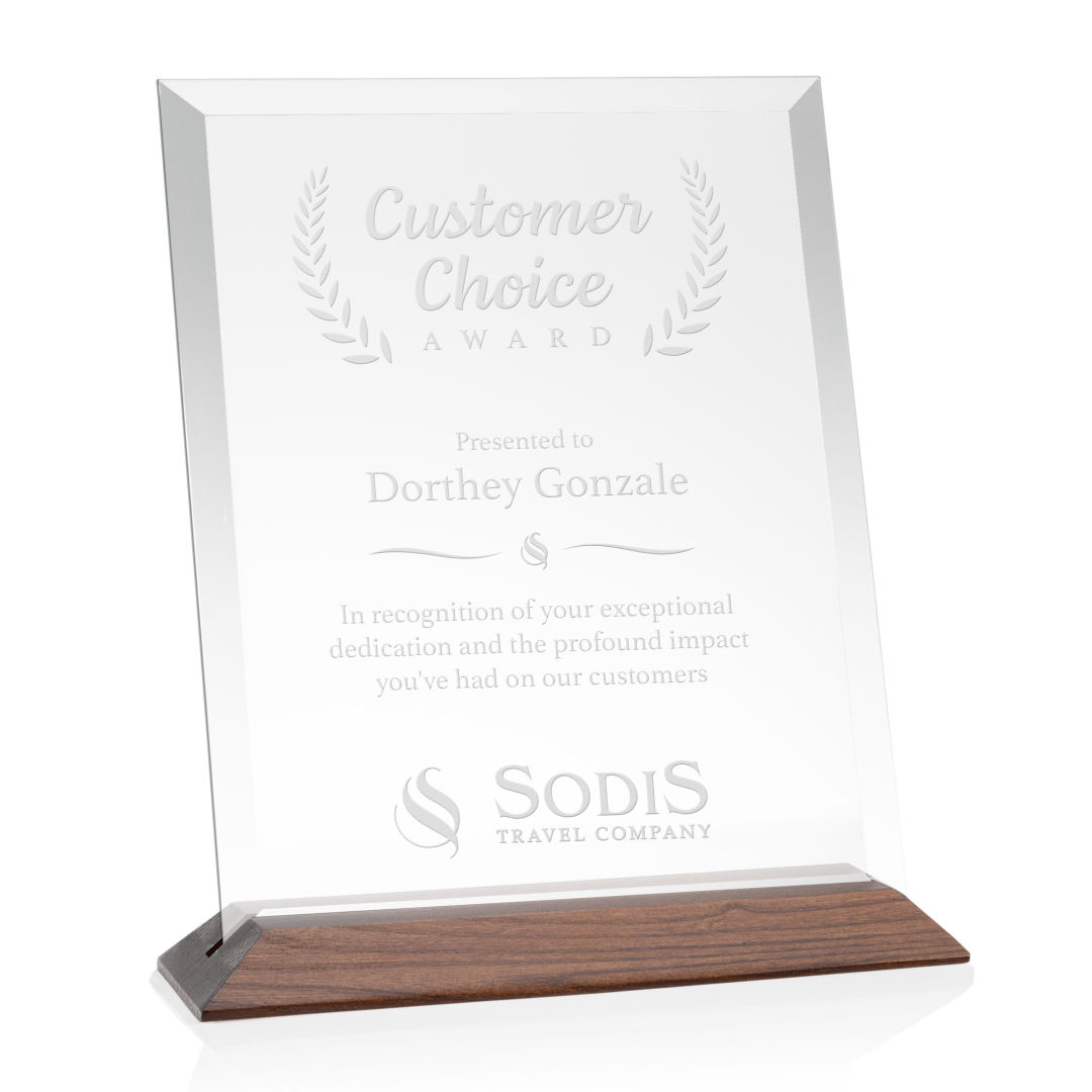 Embassy Award - Starfire/Walnut (Vert)