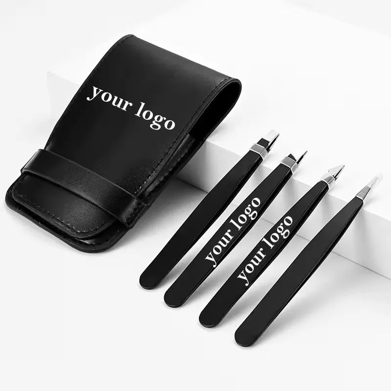 Professional Stainless Steel Tweezers Set with Travel Case 4