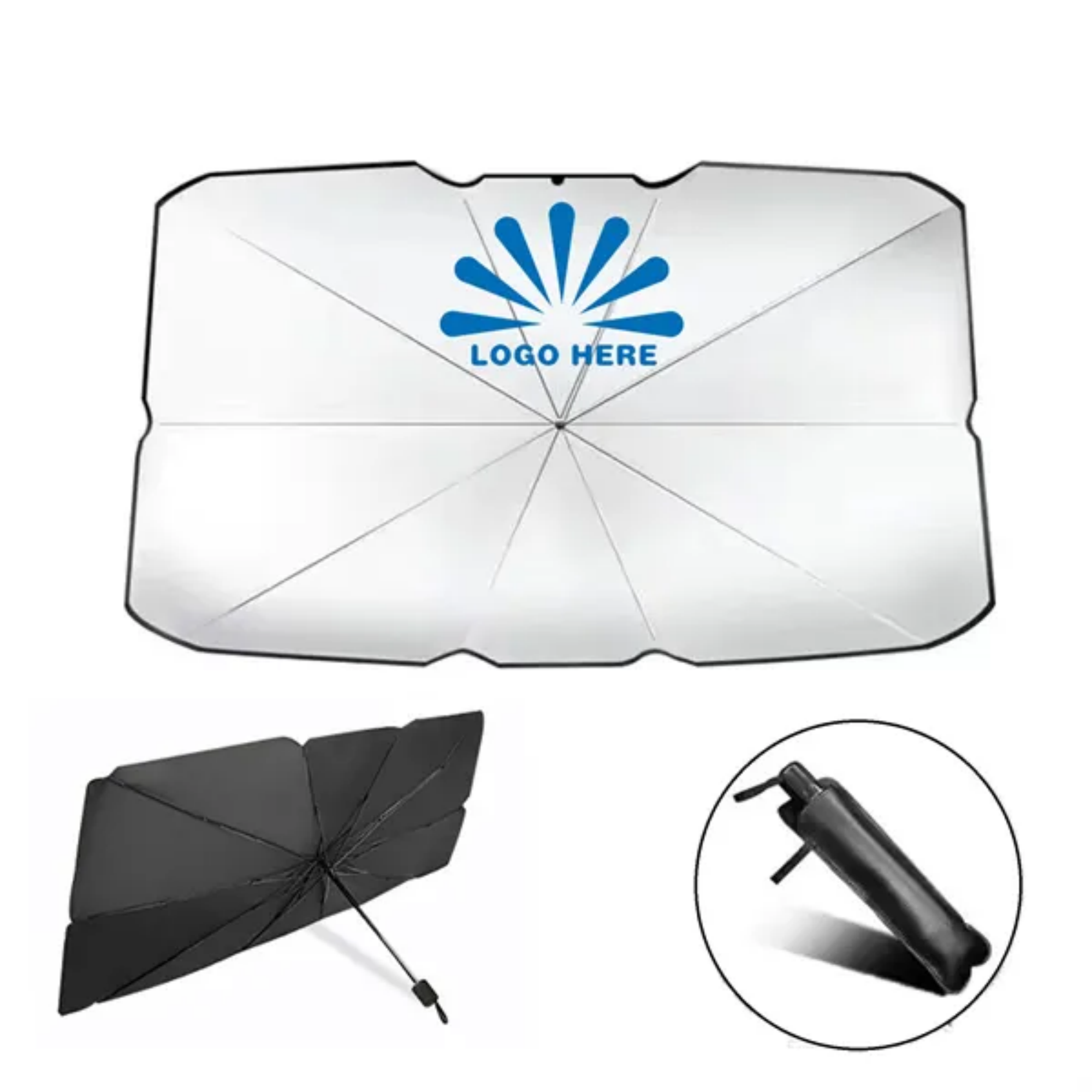 Foldable Car Windshield Sunshade Umbrella 2