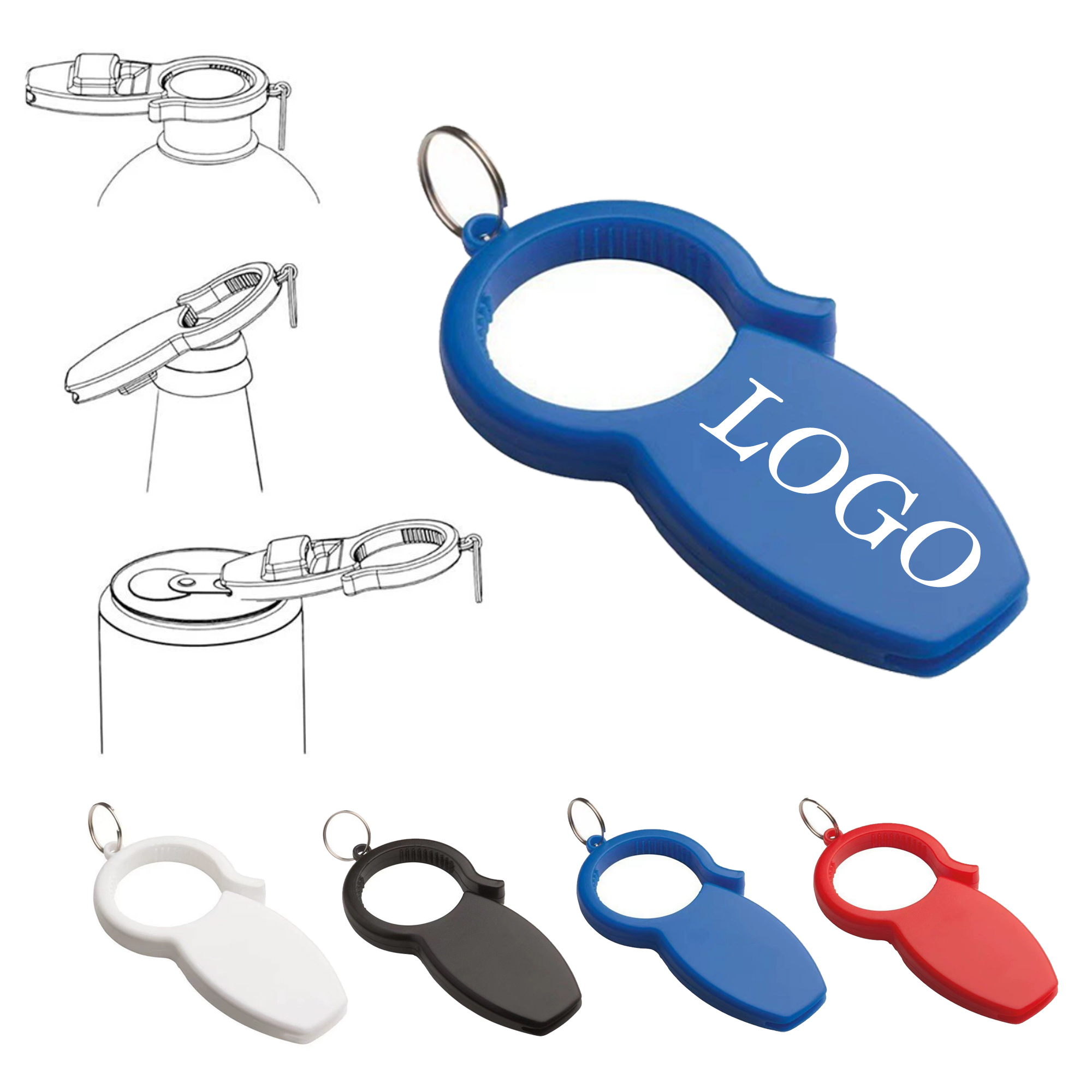 3-in-1 Bottle Opener Keychain 1