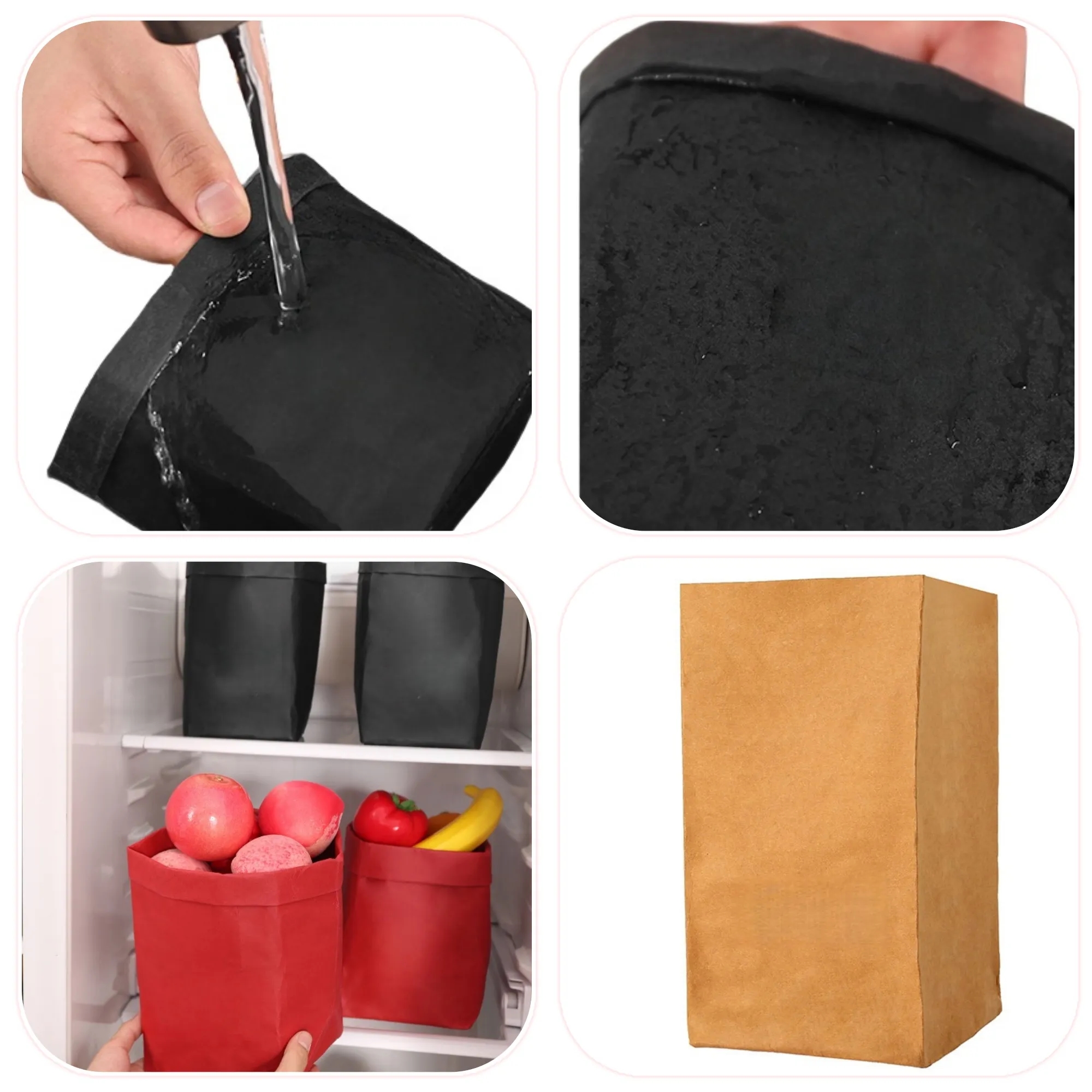 Washable Kraft Paper Bags 1