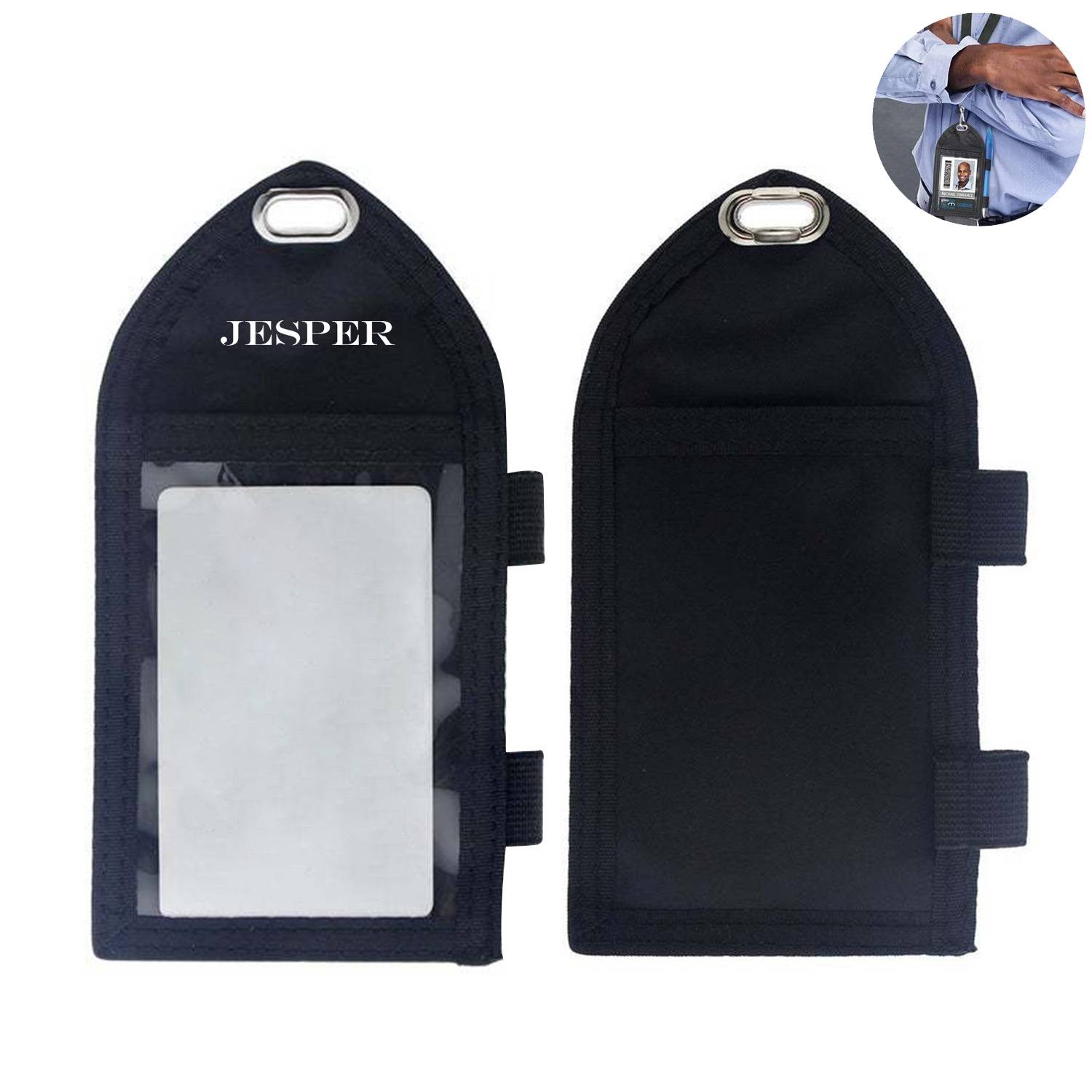 Polyester Work Badge Cover W/ Pen Holder 4