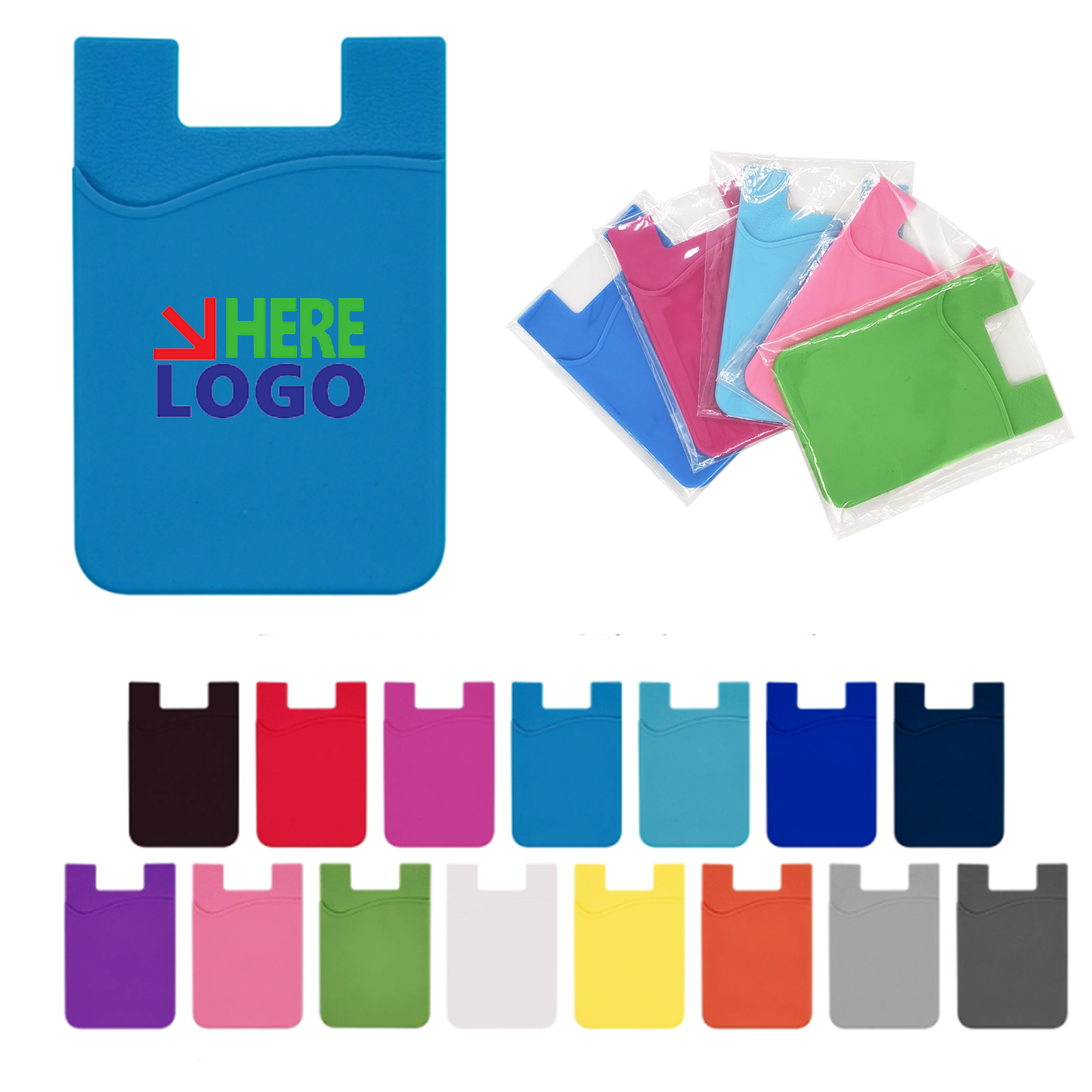 Convenient Silicone Phone Card Sleeve 2