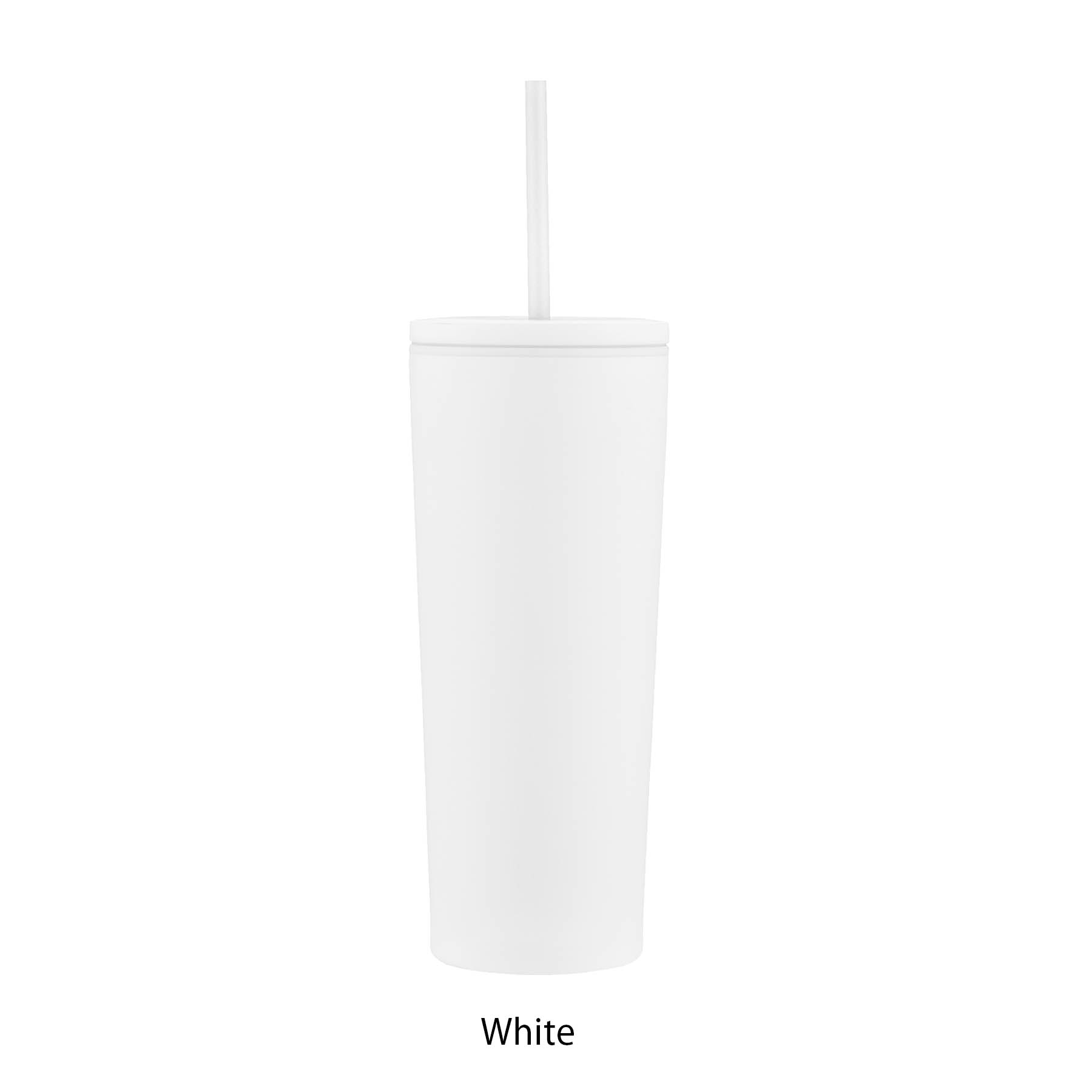 24 oz. Straw Double Wall Tumbler w/Leak Proof Lid 3