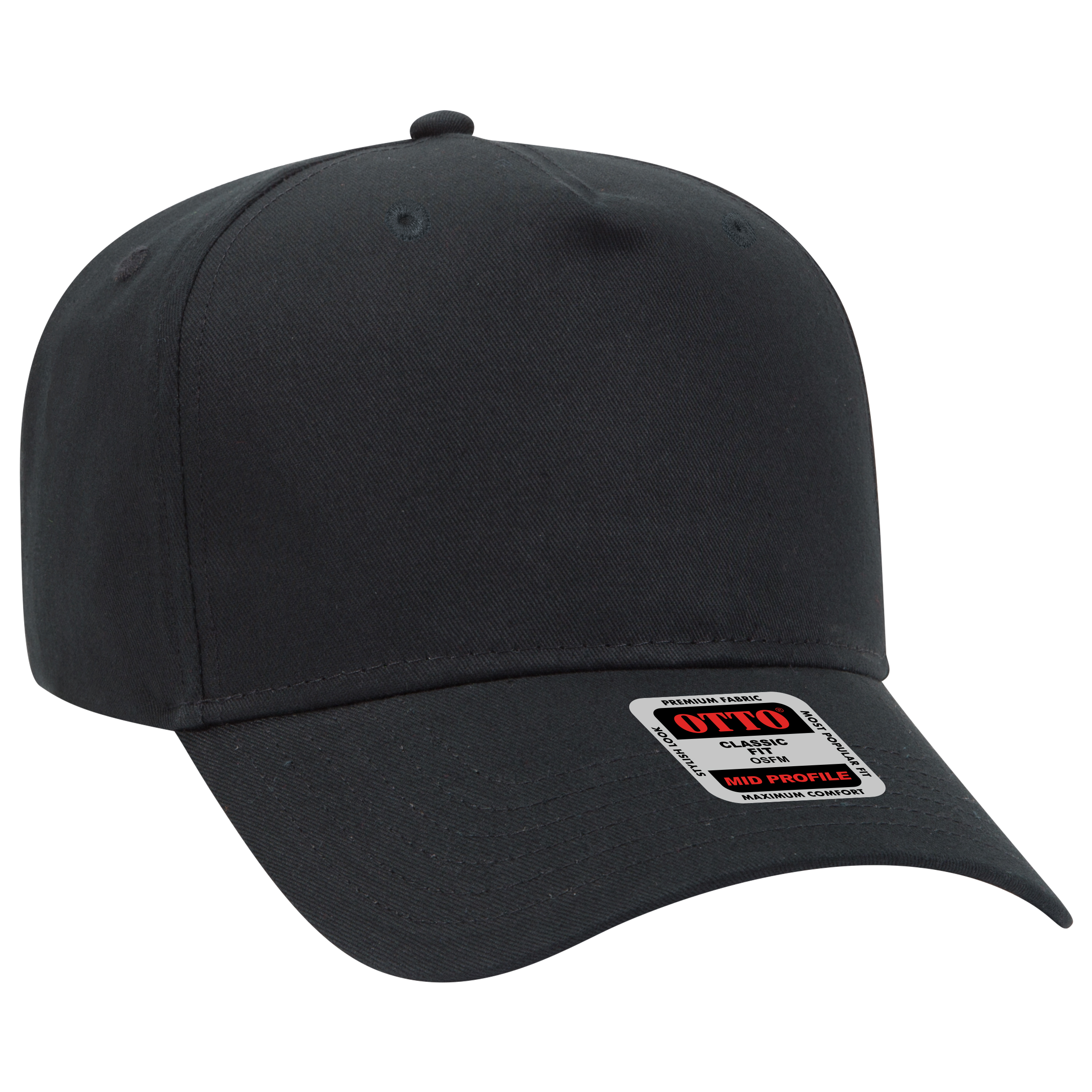 OTTO CAP® 5 Panel Mid Profile Baseball Cap 62