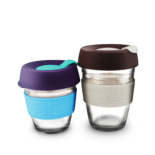 Glass Coffee Mugs with Silicone Holder 12 oz 7