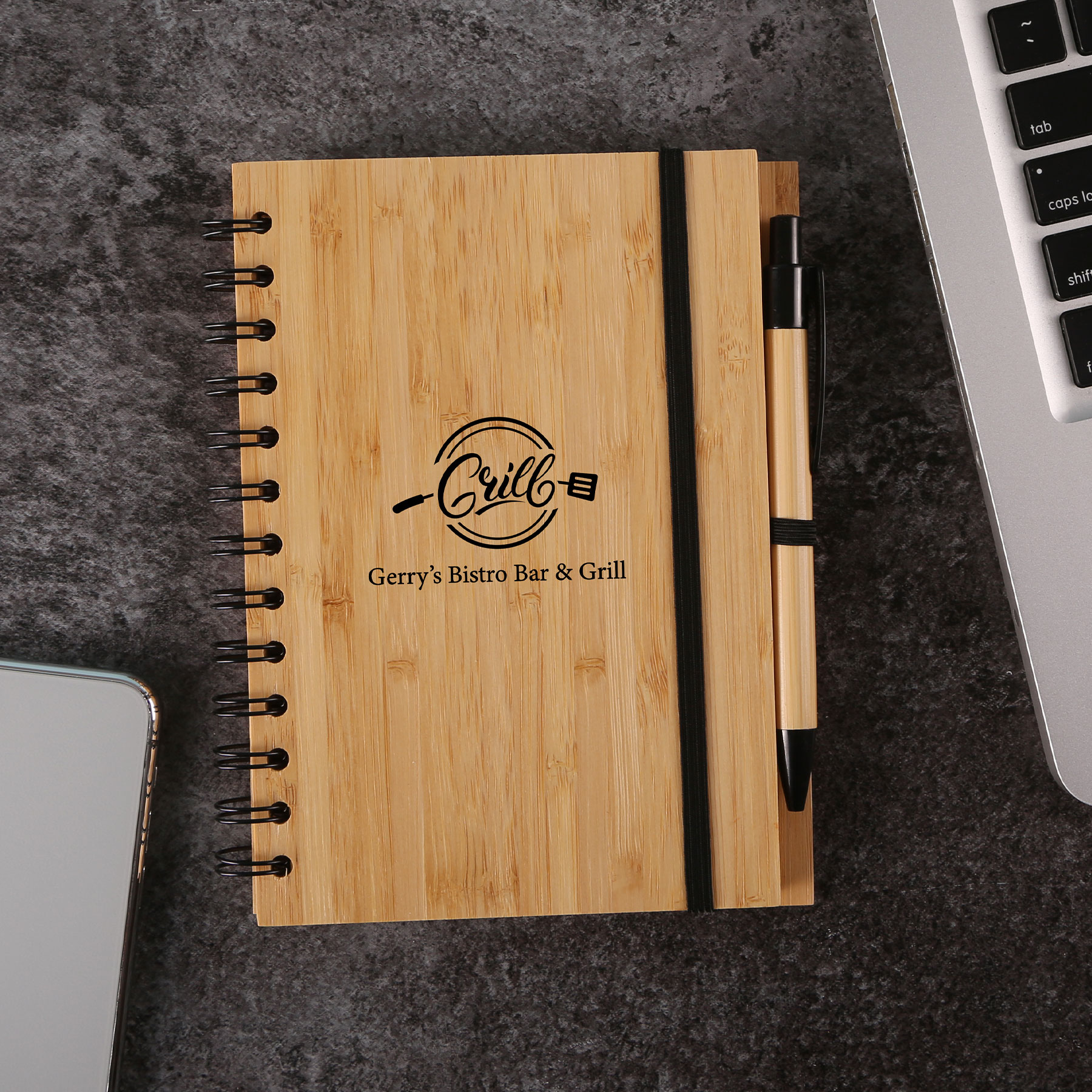 Syracuse Bamboo Cover Notebook 3
