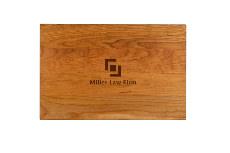 Large Cherry Rectangular Cutting Board 16"x10-1/2"x3/4" 2