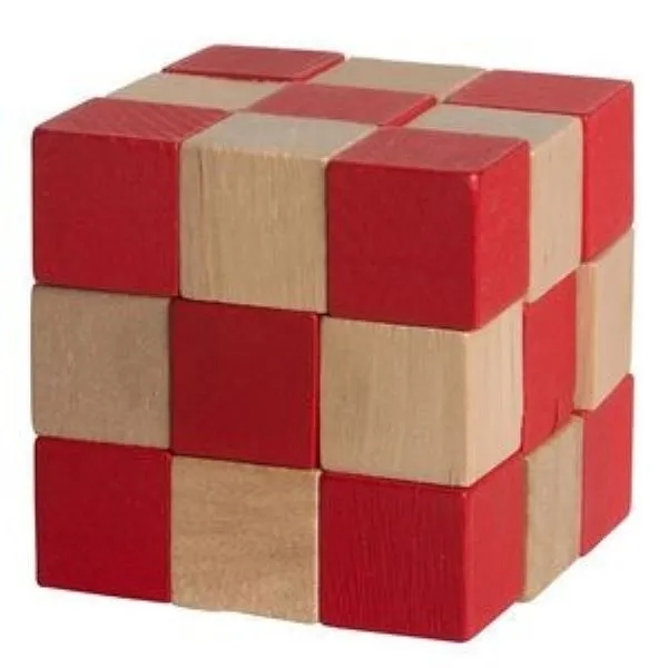 Elastic Cube Puzzle in Wood 10