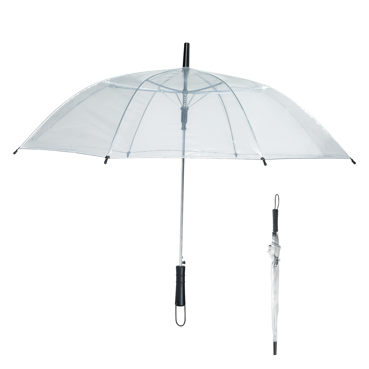 46" Arc Clear Umbrella 2