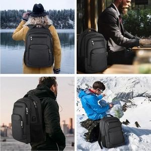 Multi-function Laptop Bag Travel School Backpack With USB Charging 4