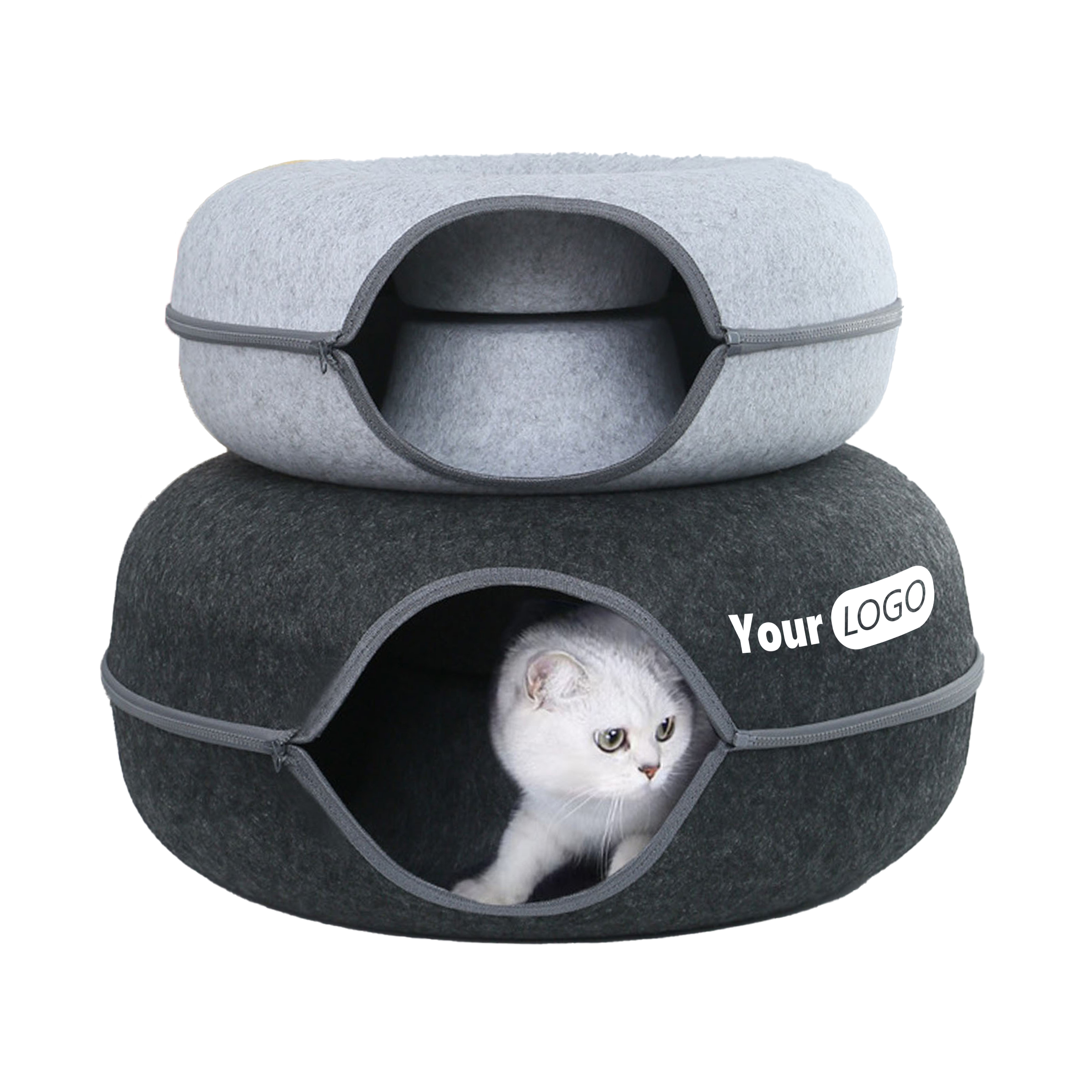 Felt Durable Cat Bed With Zipper Closure 1