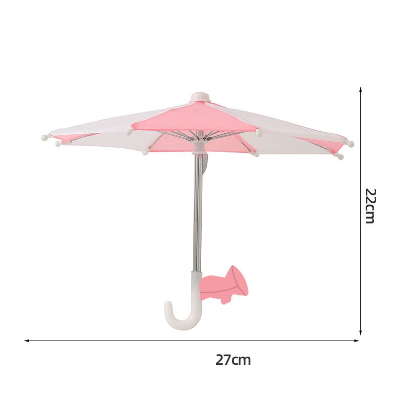 Mini Sunshade Umbrella Motorcycle Mobile Phone Stand 2