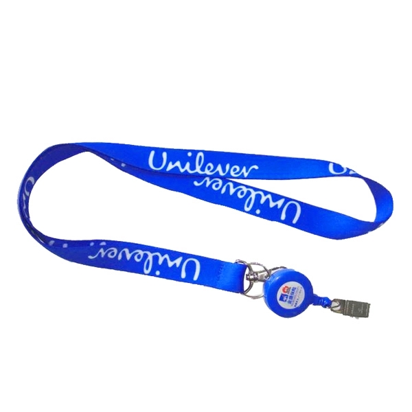 Lanyard With Retractable Helix Badge Holder 1