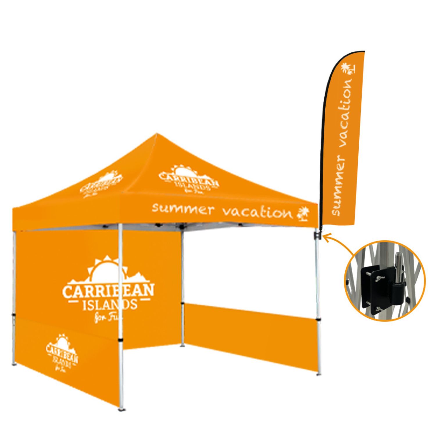 Advertising Flag Holder for Tents, hardware only. 2