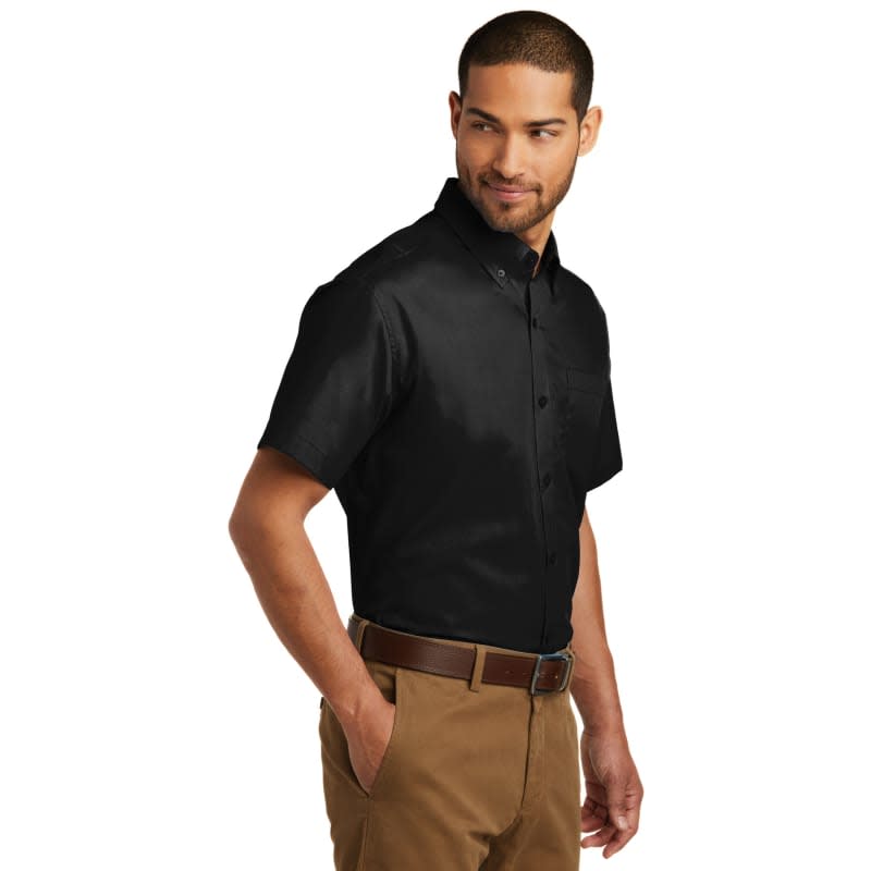 Port Authority Short Sleeve Carefree Poplin Shirt. 4