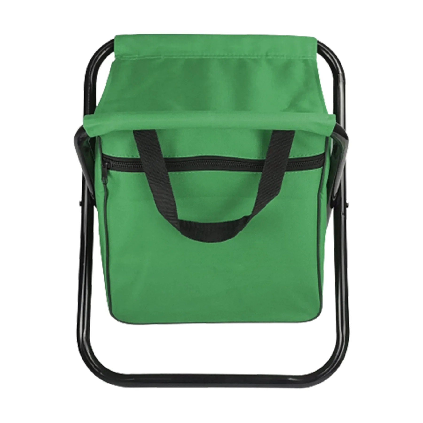 Folding Camping Stool With Cooler Bag 2