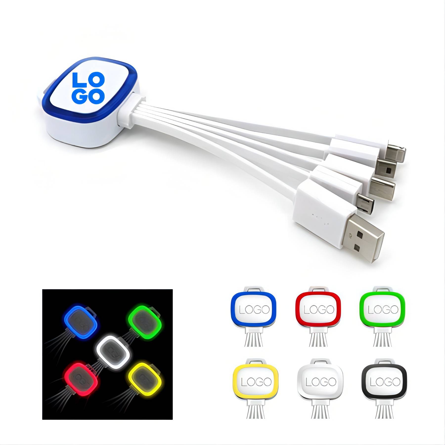 5 in 1 Flashing Charging Cable 2