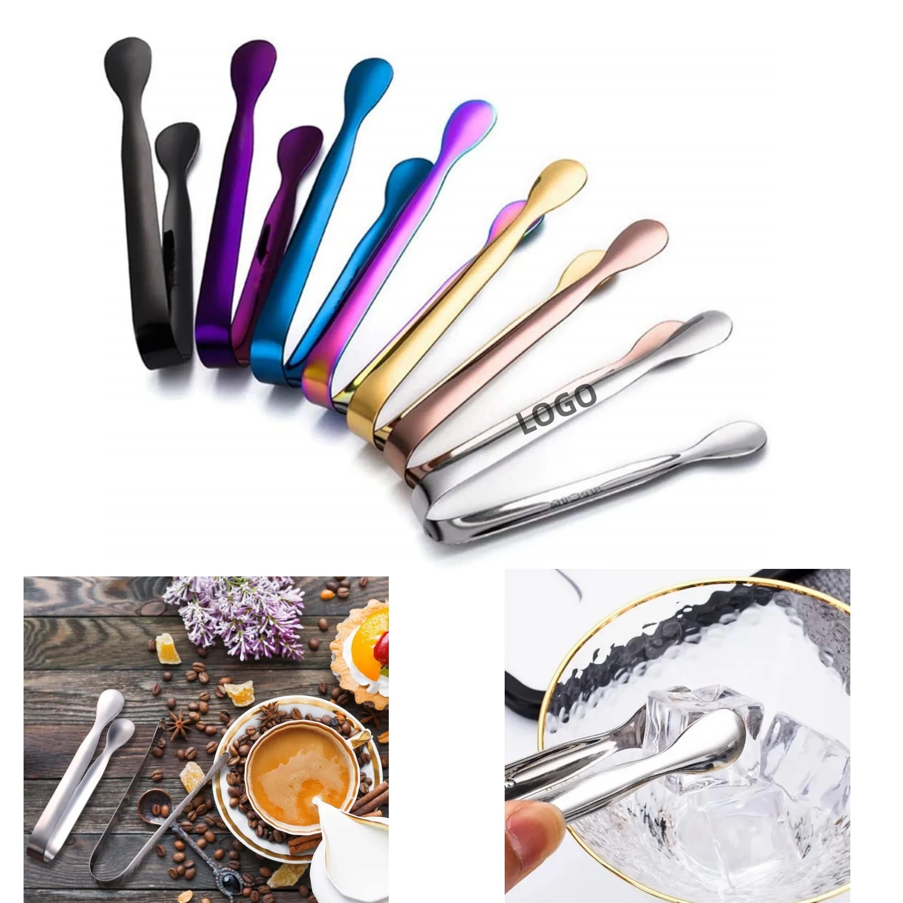 304 Stainless Steel Ice Tongs 2