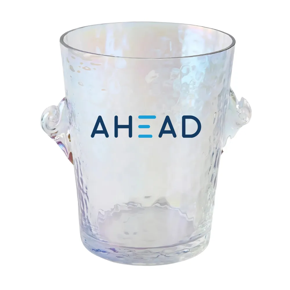 Lustered Glass Ice Bucket 3