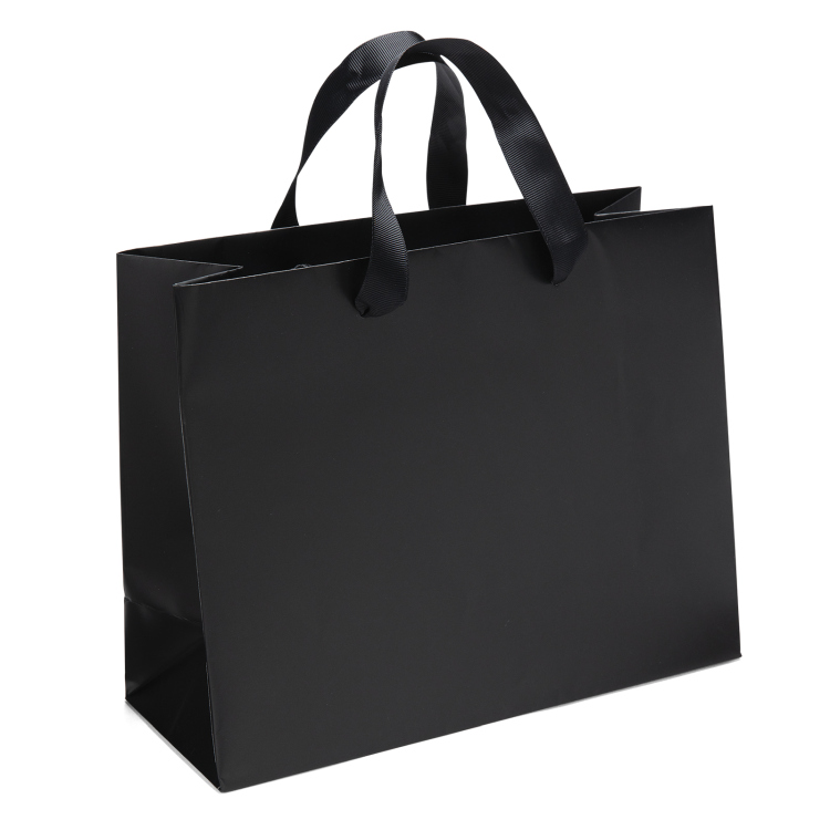 Victoria™- Ribbon Handle Matte Eurotote - Foil Print 2