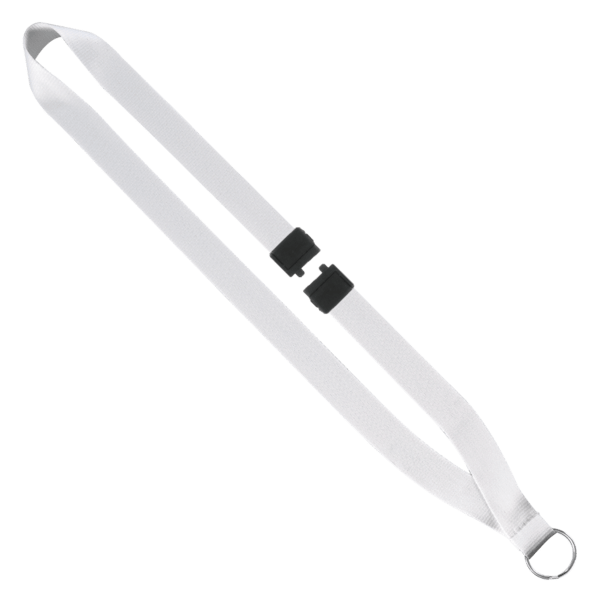 3/4" Dye-Sublimated Lanyard with Silver Tone Metal Crimp & Split Ring 20