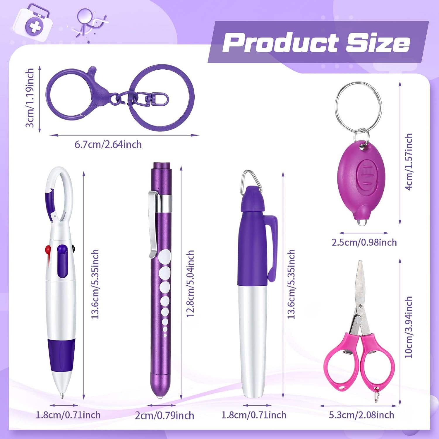 Permanent Marker Pen Light Ballpoint Pen Nurse Accessories 5