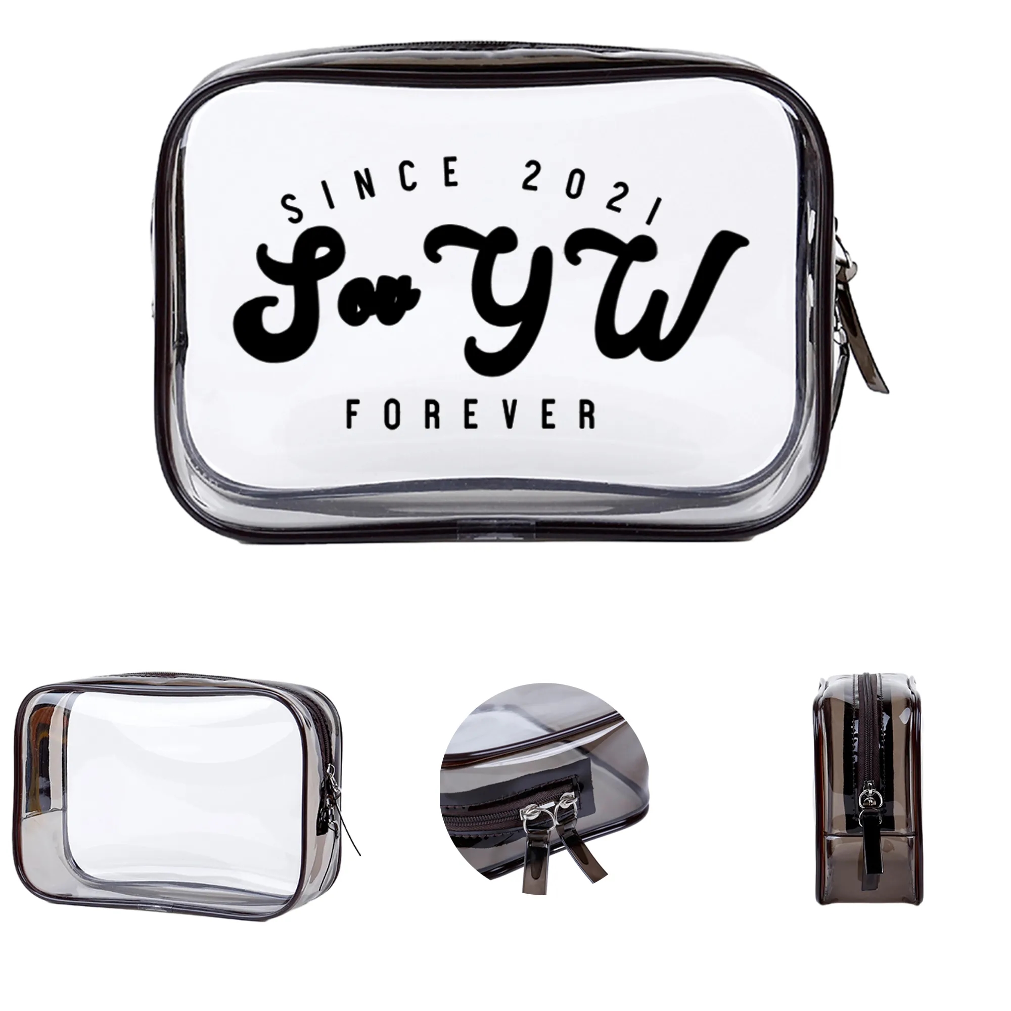 PVC Clear Makeup Bag MOQ 100