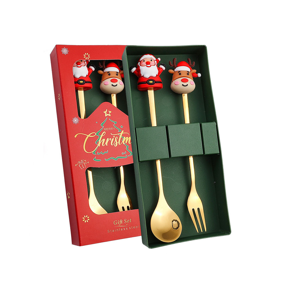 Christmas Stainless Steel Spoon And Forks Set 1