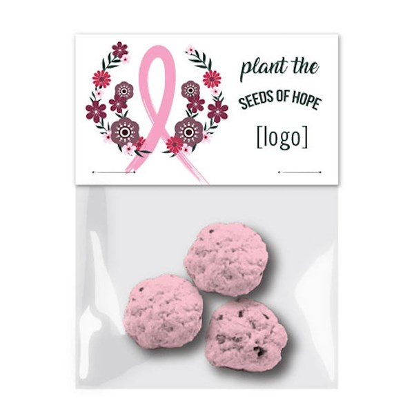 Breast Cancer Awareness Seed Paper Bomb Cello, 3 Pack 6