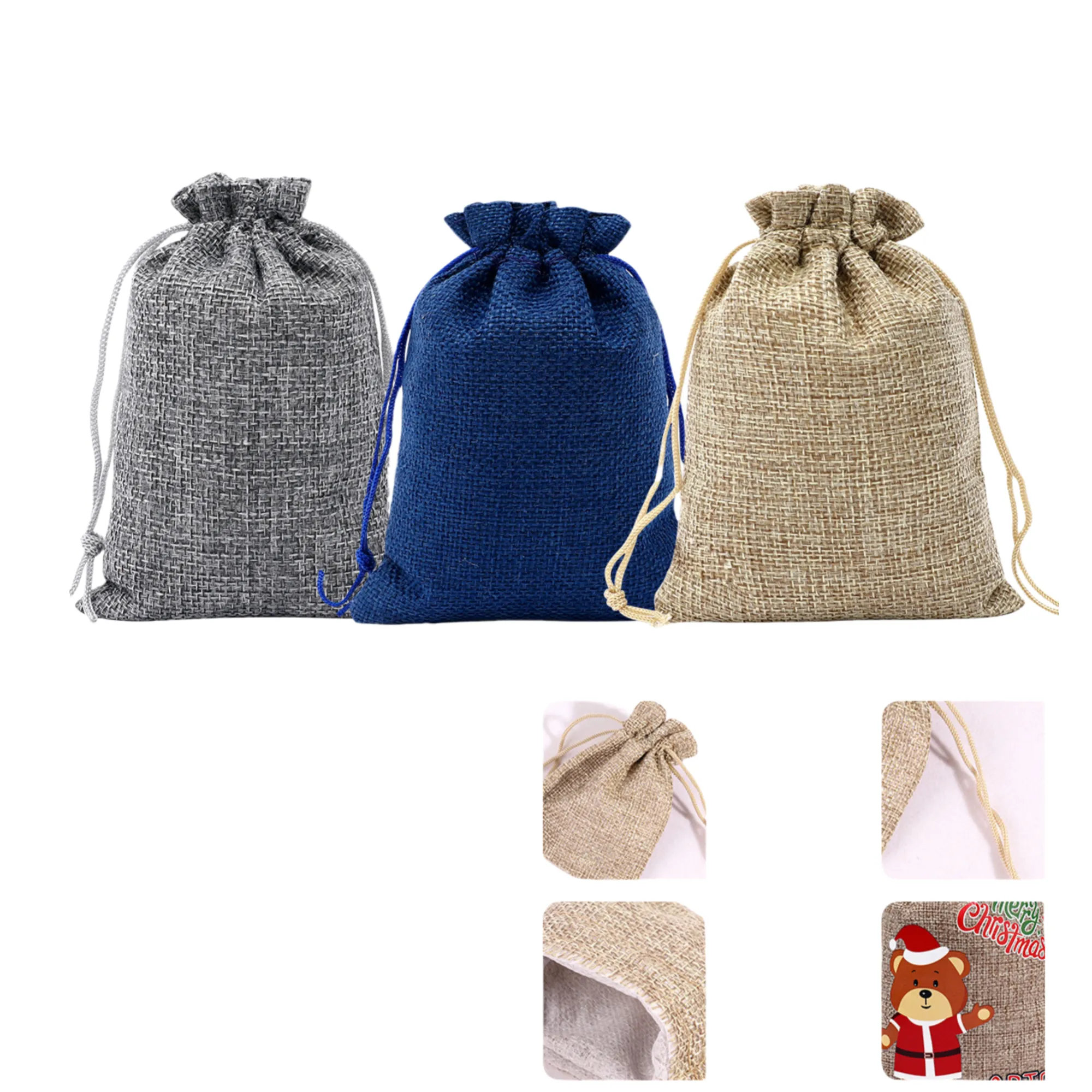 Burlap Drawstring Gift Bag