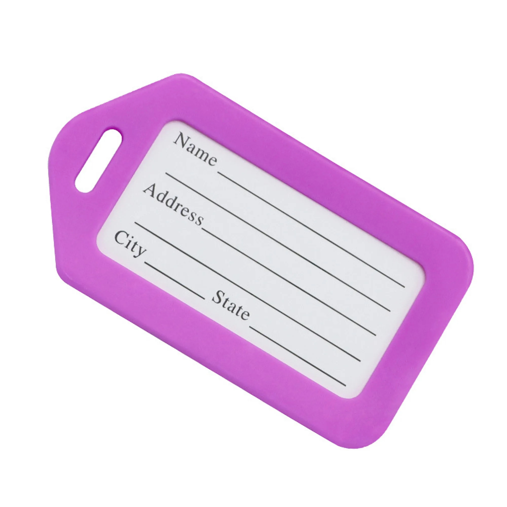 Plastic Luggage Tag Baggage Identification Hanging Label 16