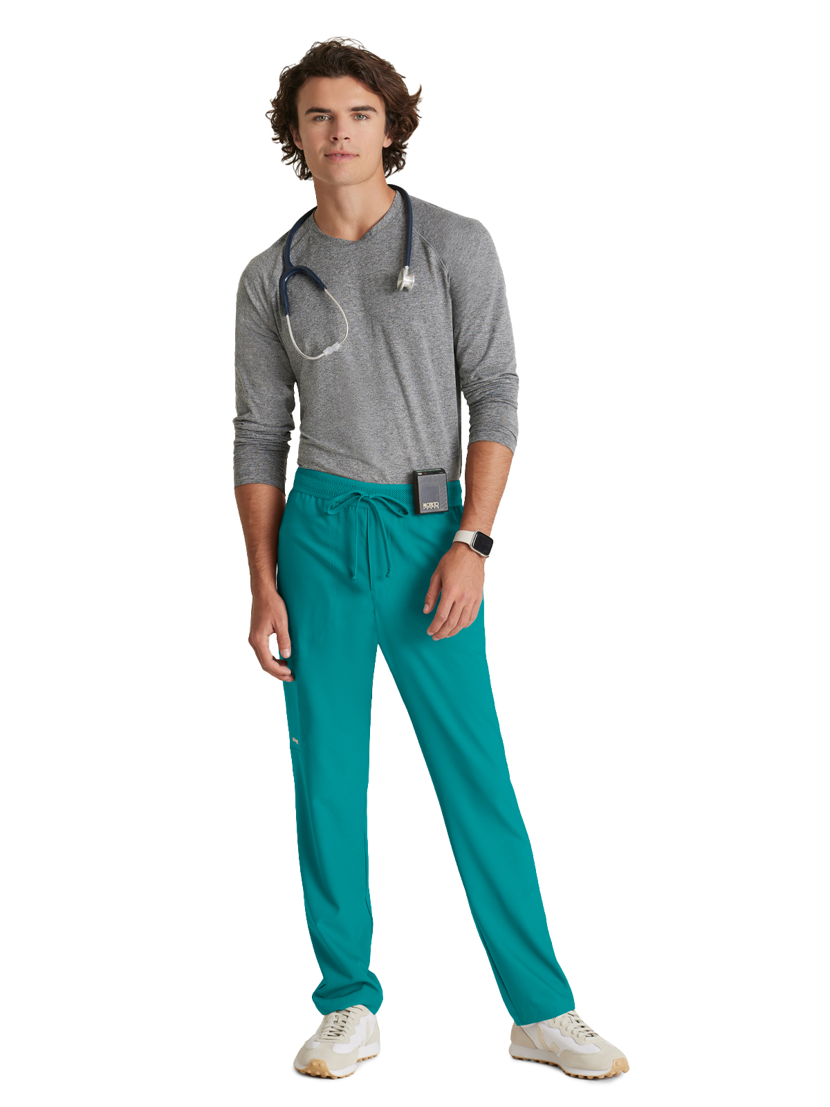 Grey's Anatomy Evolve Stretch - Men's Five-Pocket Slim Leg Highland Scrub Pant 3