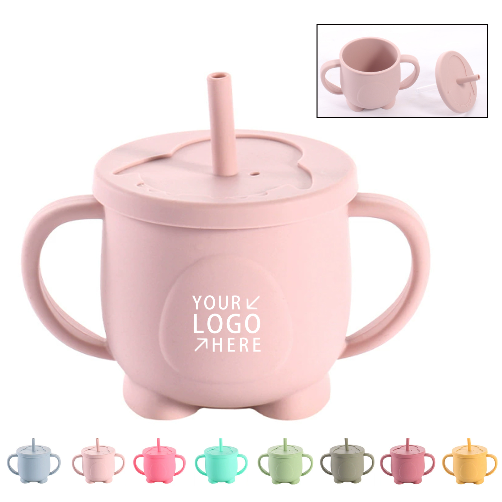 Children's Silicone Straw Cup 1